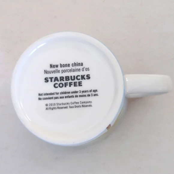 Starbucks 2010 HUXLEY Mouse Squirrel Holiday Coffee Mug Tea Cup 8oz bone China - Picture 6 of 8